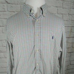 Lauren Classic Fit Button Front L/S White Ck XXL
